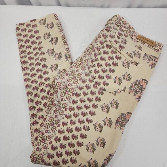 True Religion Victoria Skinny Twill Jeans Size 31 Waist Bohemian Floral Printed - Picture 9 of 9
